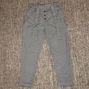 H&M Black and white checkered pants